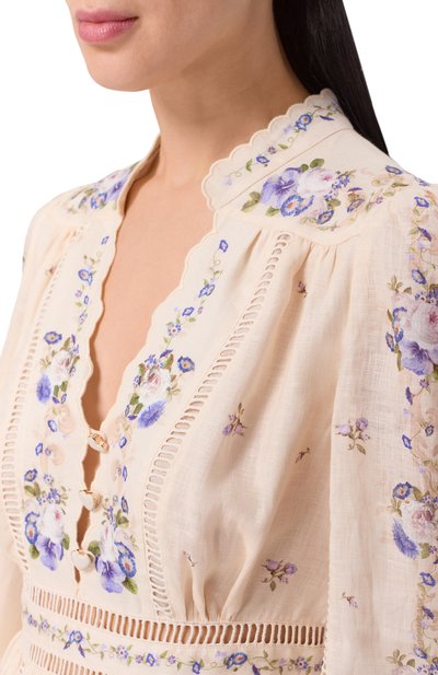 Льняное платье ZIMMERMANN, арт. 5376DRS264, фото 4