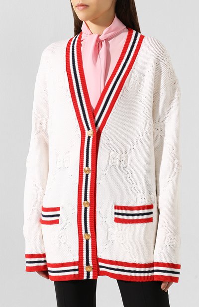 Кардиган из смеси шерсти и шелка GUCCI, арт. 574182/XKARR, фото 3
