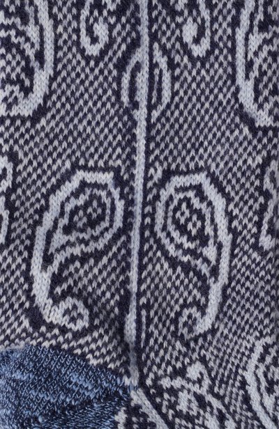 Шерстяные носки DRIES VAN NOTEN синего цвета по цене 20850 руб., арт. 131901/4750, фото 2 Шерстяные носки DRIES VAN NOTEN, арт. 131901/4750, фото 2