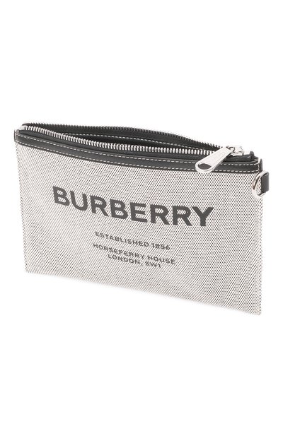 Текстильная сумка horseferry BURBERRY серого цвета по цене 66950 руб., арт. 8038255, фото 4 Текстильная сумка horseferry BURBERRY, арт. 8038255, фото 4