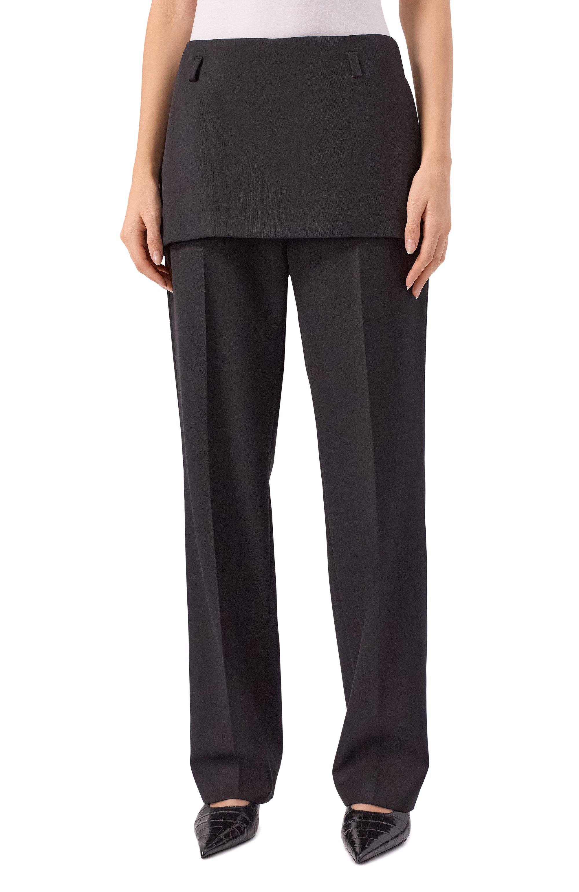 Шерстяные брюки TOTEME, арт. 253-WRB0284-FB0435, фото 3