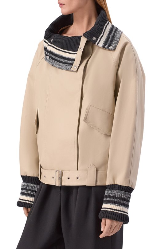 Хлопковая куртка Iro WP137RIMME Бежевый  WP137RIMME Фото 3