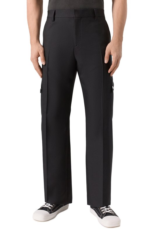 Шерстяные брюки-карго Off-White 0MC0039S25FAB004 Чёрный  0MC0039S25FAB004 Фото 3