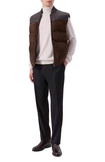 Мужской замшевый жилет BRIONI, арт. PUF60L/0D701