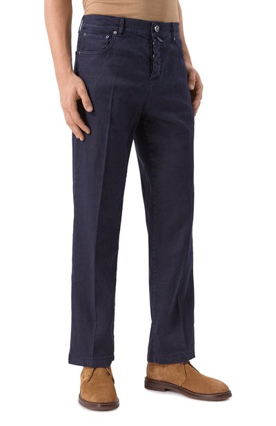 Брюки из хлопка и льна KITON, арт. UPR005LK0603F19, фото 3