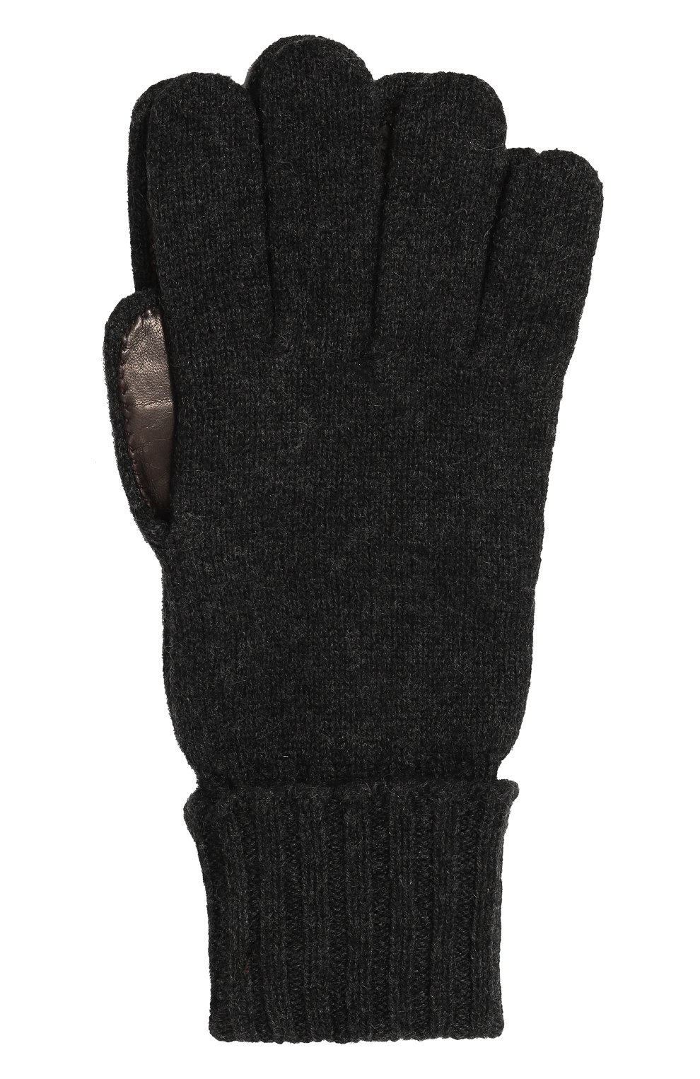 Кашемировые перчатки с кожаной отделкой INVERNI, арт. 2529GU, фото 1