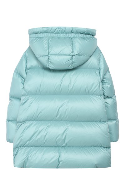 Пальто с капюшоном MONCLER ENFANT зеленого цвета по цене 71950 руб., арт. D2-954-49930-49-53052/8-10A, фото 2 Пальто с капюшоном MONCLER ENFANT, арт. D2-954-49930-49-53052/8-10A, фото 2