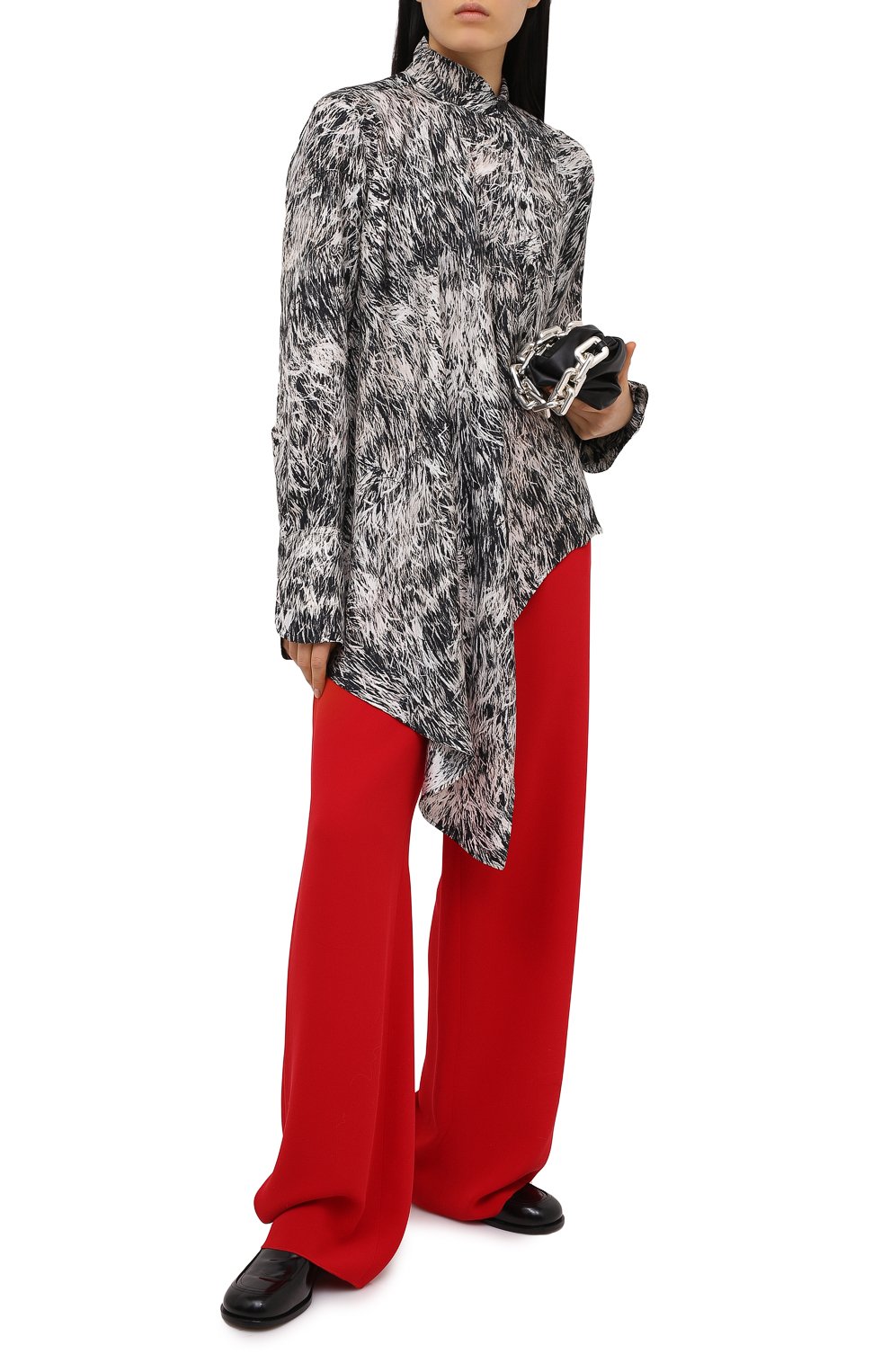 Шелковые брюки VALENTINO, арт. VB3RB4551MM, фото 2