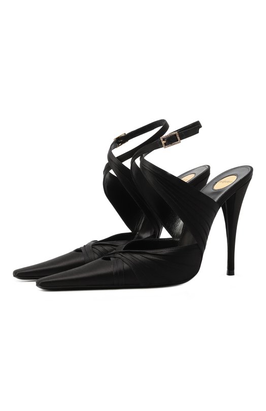 Текстильные туфли Doville Calypso 110 Saint Laurent 820607/9QNA0 Чёрный 820607/9QNA0