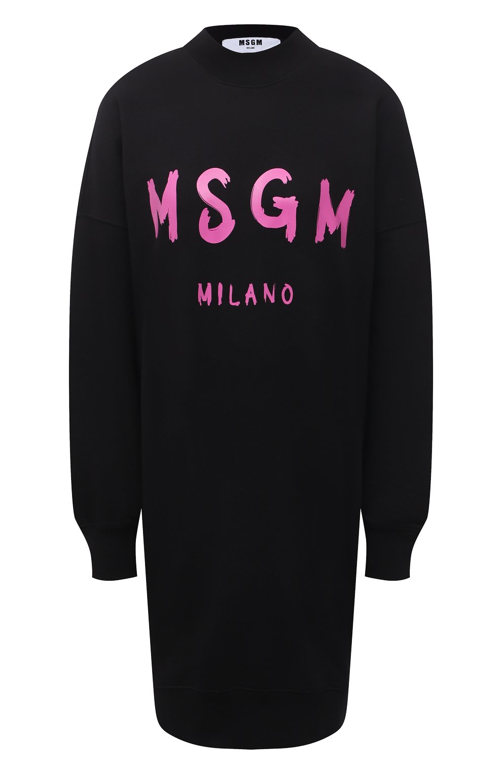 Хлопковое платье MSGM черного цвета по цене 32150 руб., арт. 3141MDA511 217799, фото 1 Хлопковое платье MSGM, арт. 3141MDA511 217799, фото 1