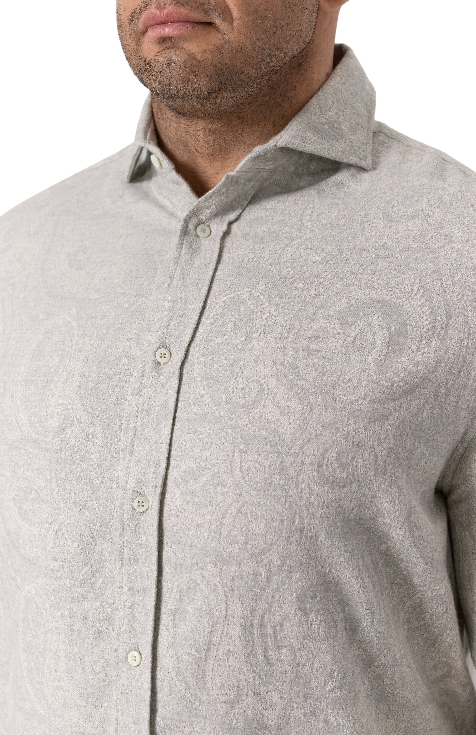 Хлопковая рубашка BRUNELLO CUCINELLI, арт. MY6200627, фото 5