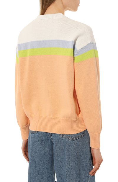 Хлопковый свитер EMPORIO ARMANI разноцветного цвета по цене 31900 руб., арт. 3R2MT2/2M09Z, фото 4 Хлопковый свитер EMPORIO ARMANI, арт. 3R2MT2/2M09Z, фото 4