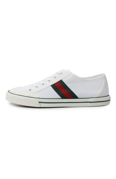 Текстильные кеды gucci tennis 1977 GUCCI белого цвета по цене 95650 руб., арт. 854436/FAFS4, фото 3 Текстильные кеды gucci tennis 1977 GUCCI, арт. 854436/FAFS4, фото 3