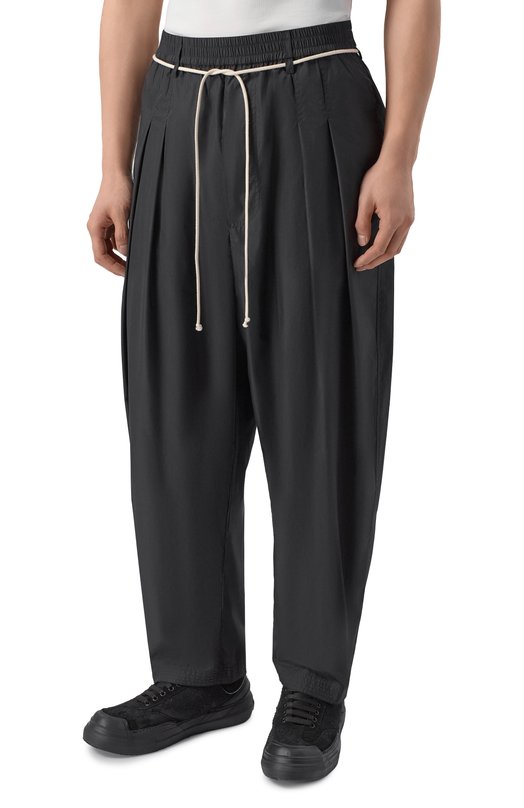 Хлопковые брюки MORDECAI 26E96MRU360 Чёрный  26E96MRU360 Фото 3