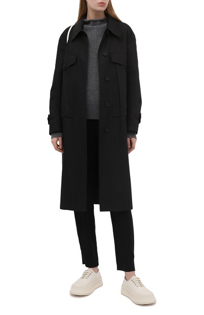 Брюки EMPORIO ARMANI черного цвета по цене 42250 руб., арт. 3K2P78/2NLCZ, фото 2 Брюки EMPORIO ARMANI, арт. 3K2P78/2NLCZ, фото 2