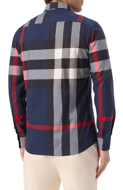 Хлопковая рубашка BURBERRY, арт. 8073216, фото 4
