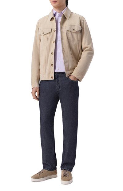 Хлопковая сорочка VAN LAACK сиреневого цвета по цене 34950 руб., арт. VL-MIVARA-SF/161183, фото 2 Хлопковая сорочка VAN LAACK, арт. VL-MIVARA-SF/161183, фото 2