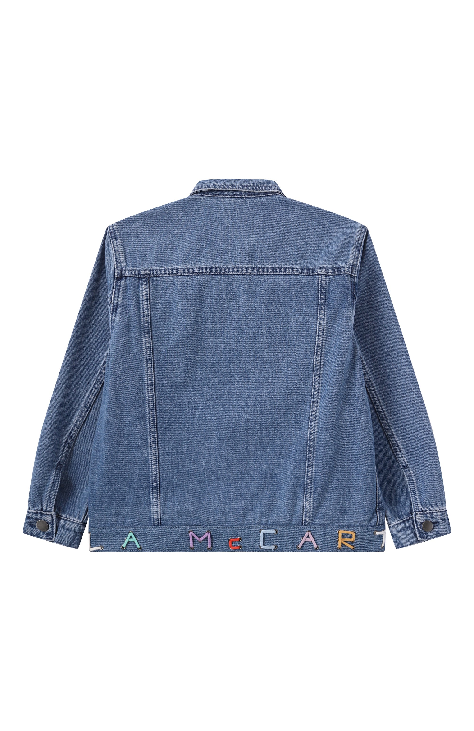 Джинсовая куртка STELLA MCCARTNEY синего цвета по цене 28550 руб., арт. TW2B17, фото 2 Джинсовая куртка STELLA MCCARTNEY, арт. TW2B17, фото 2