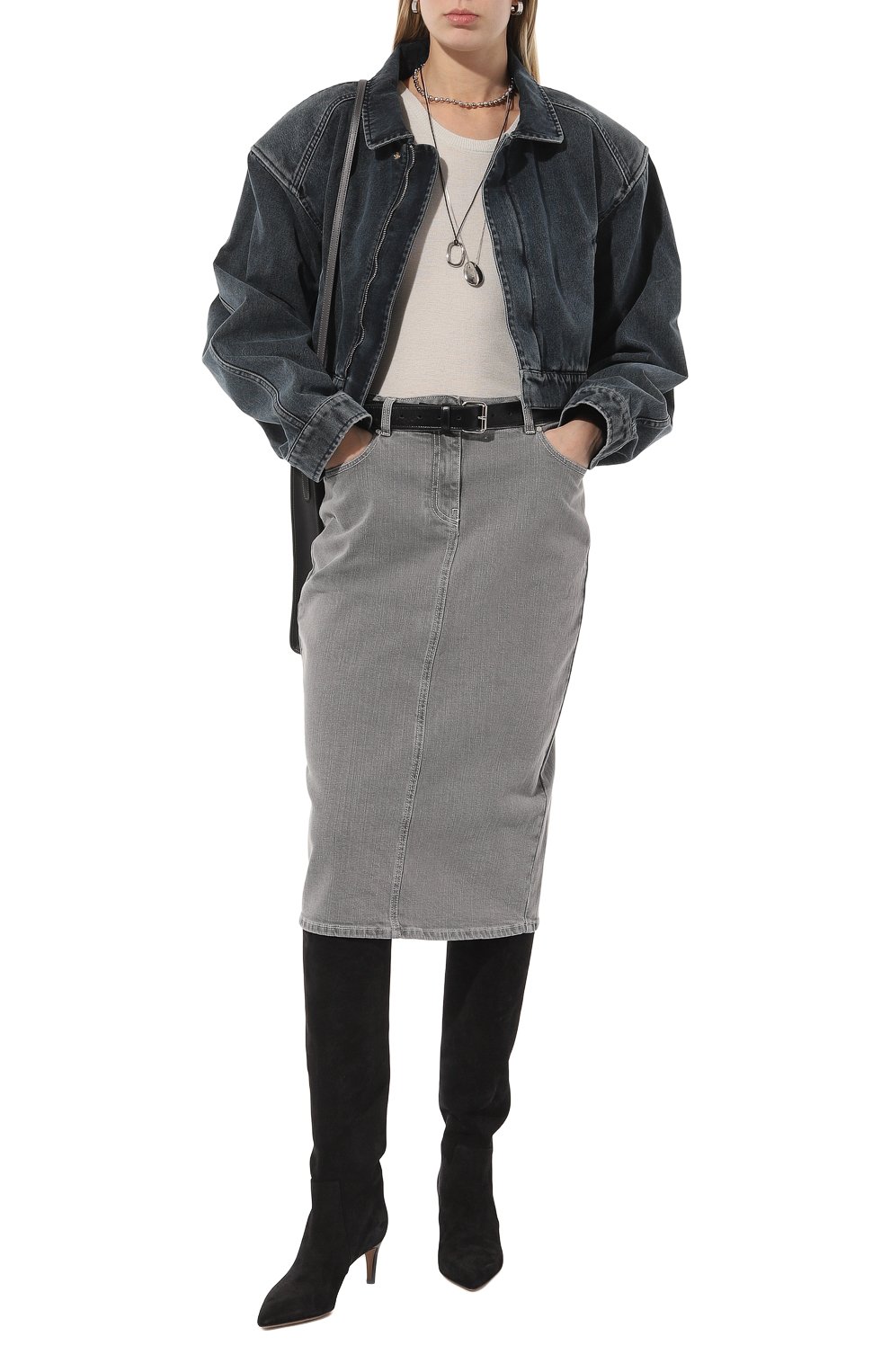 Джинсовая юбка KITON, арт. DJ57201K0900D, фото 2