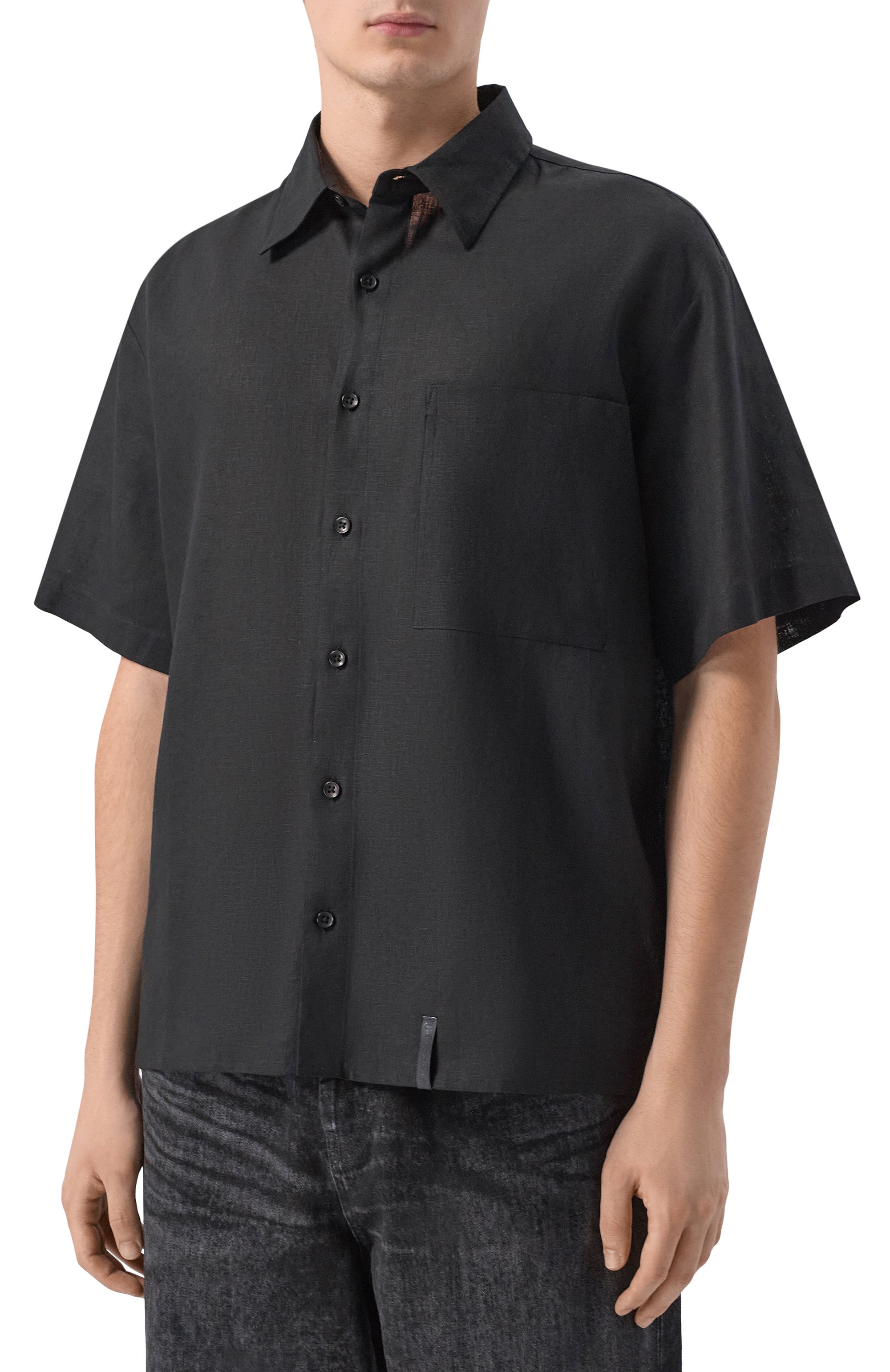 Рубашка изо льна и вискозы HINNOMINATE, арт. HMABM01556, фото 3