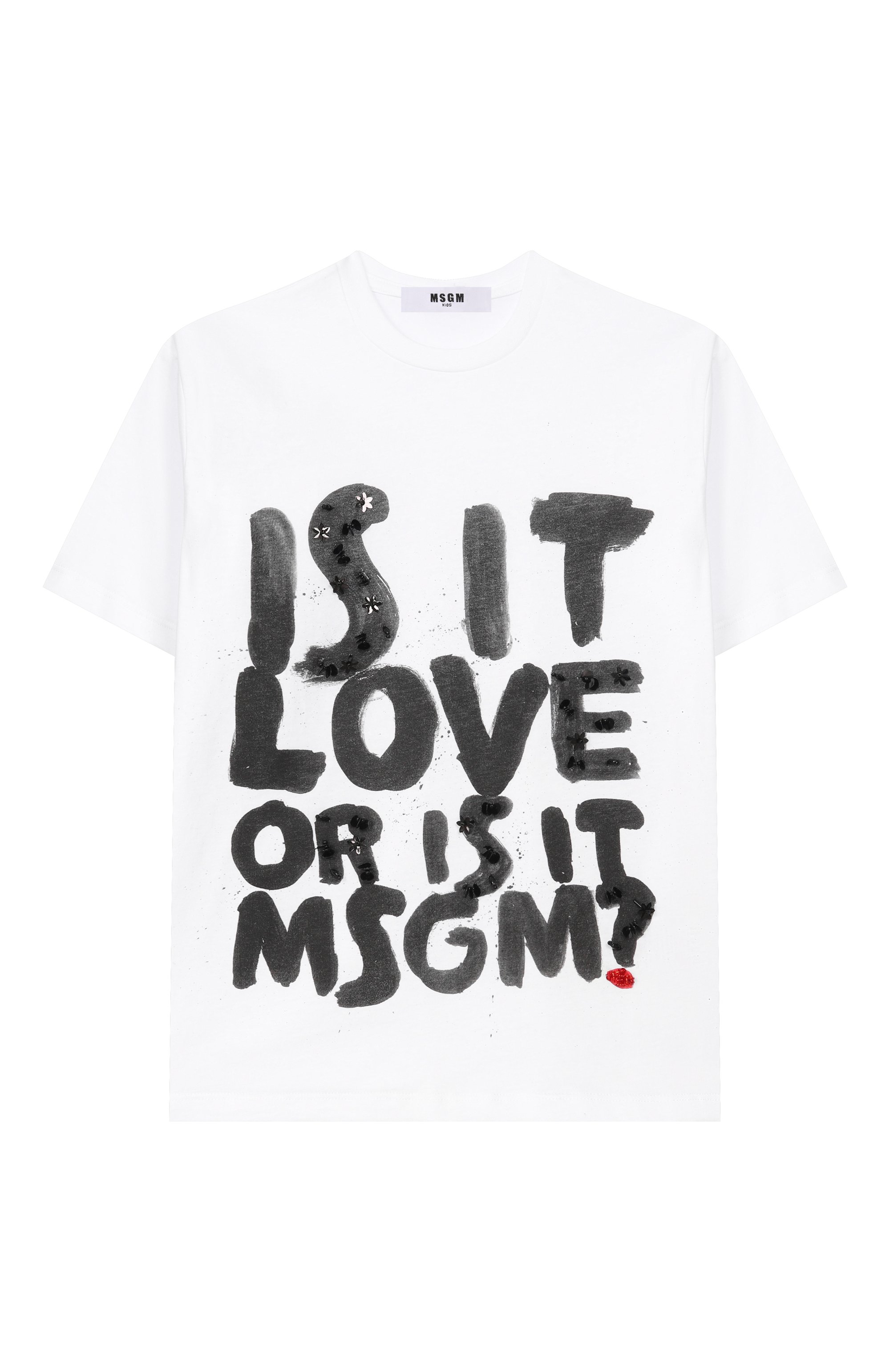 Хлопковая футболка MSGM KIDS, арт. S6MSJGTH091, фото 1