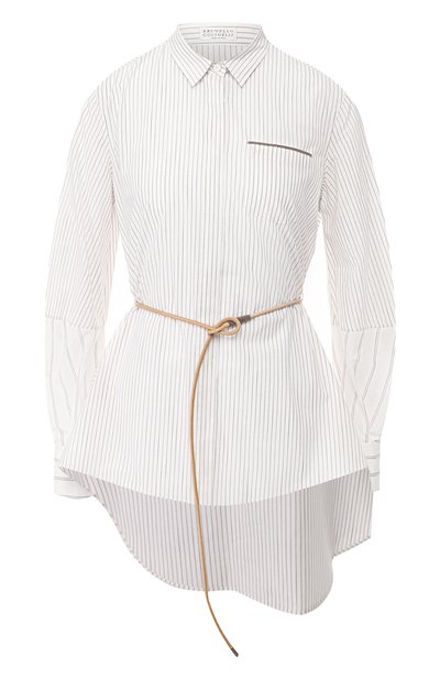Женская хлопковая рубашка BRUNELLO CUCINELLI, арт. MF750NG326