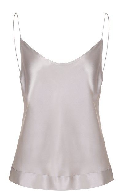 Шелковый топ на тонких бретельках MENG, арт. 9-BEA, фото 1