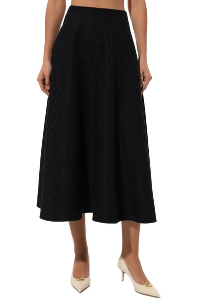 Юбка из шерсти и шелка VALENTINO, арт. 5B3RABK68G5, фото 3
