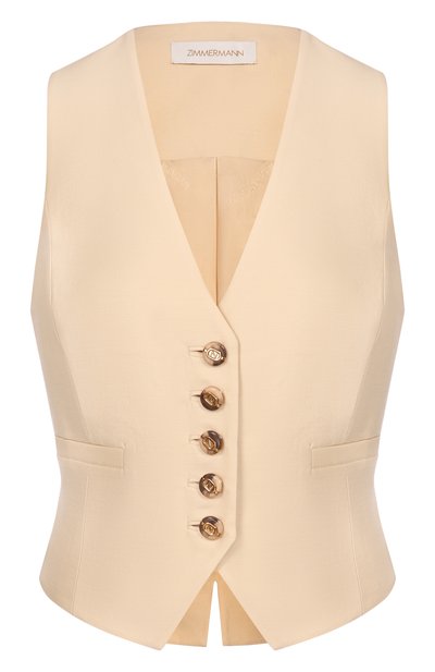 Женский жилет из шерсти и шелка ZIMMERMANN, арт. 2948JS261