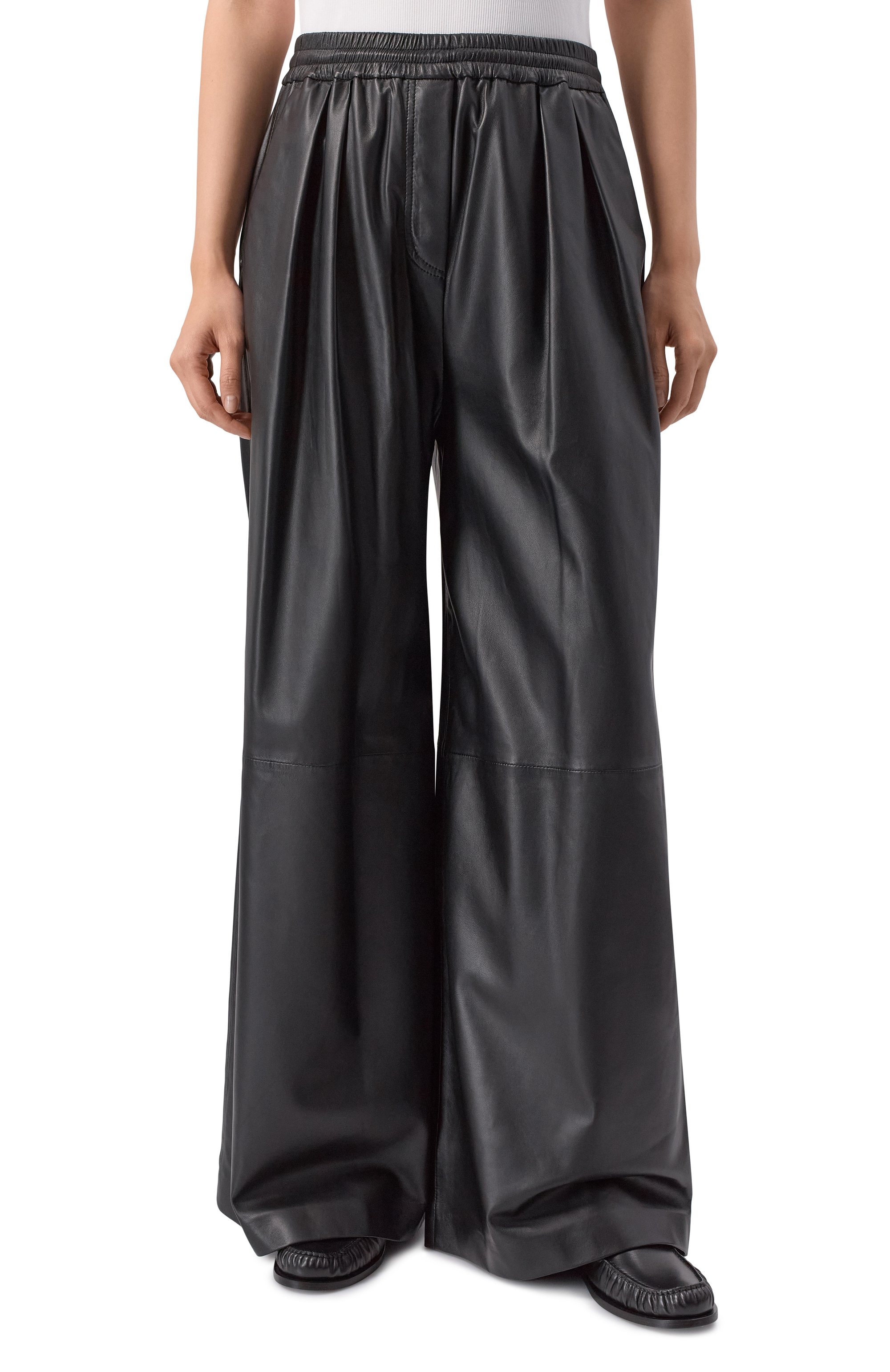 Кожаные брюки FREEAGE, арт. WW25.PT144.LETH.900, фото 3