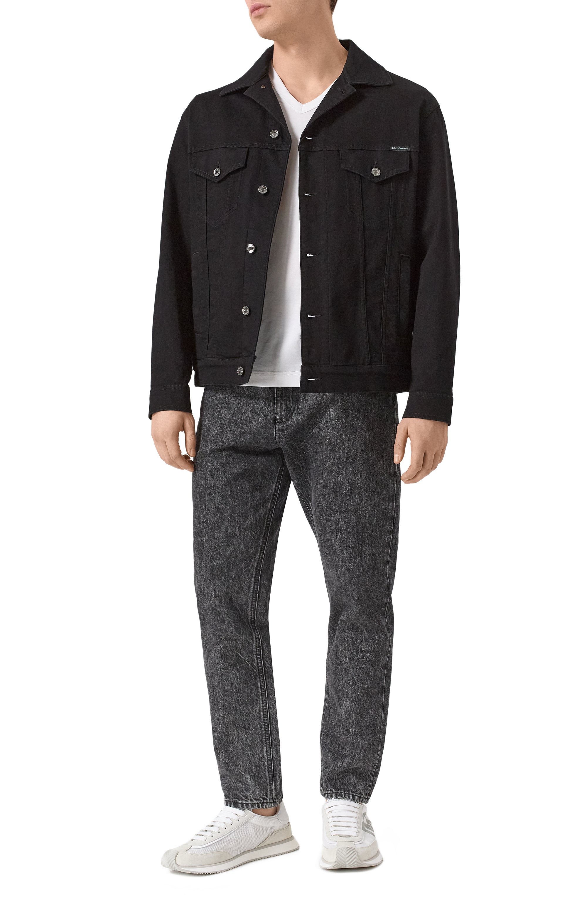 Хлопковая футболка DOLCE & GABBANA белого цвета по цене 37500 руб., арт. G8KG0T/FU7EQ, фото 2 Хлопковая футболка DOLCE & GABBANA, арт. G8KG0T/FU7EQ, фото 2