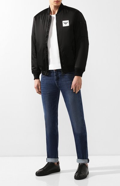 Кожаные кеды MORESCHI черного цвета по цене 45650 руб., арт. 42838/CQ, фото 2 Кожаные кеды MORESCHI, арт. 42838/CQ, фото 2