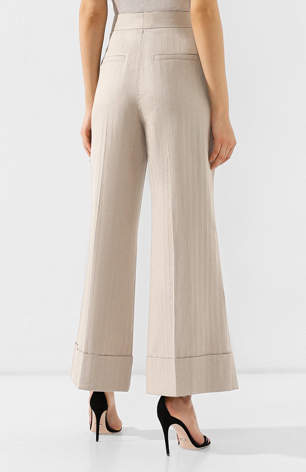 Брюки из смеси льна и хлопка BRUNELLO CUCINELLI, арт. MF578P6962, фото 4