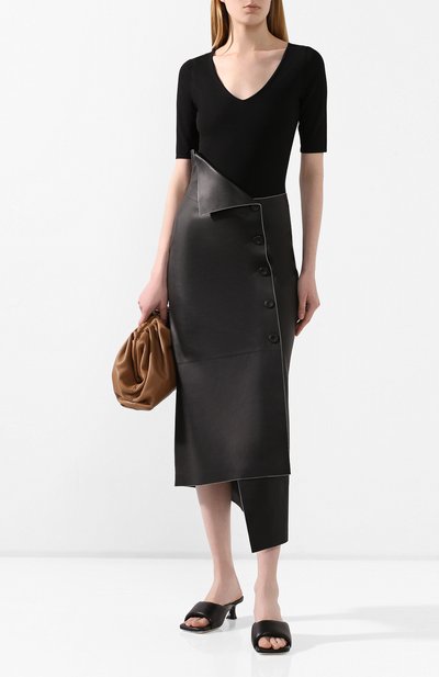 Кожаная юбка THE ROW, арт. 4960L185, фото 2