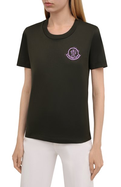Хлопковая футболка MONCLER, арт. G2-093-8C000-16-829FB, фото 3