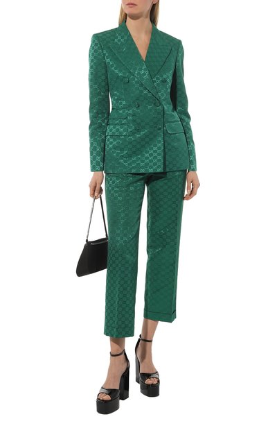 Брюки из хлопка и вискозы GUCCI, арт. 675587 ZAHMD, фото 2