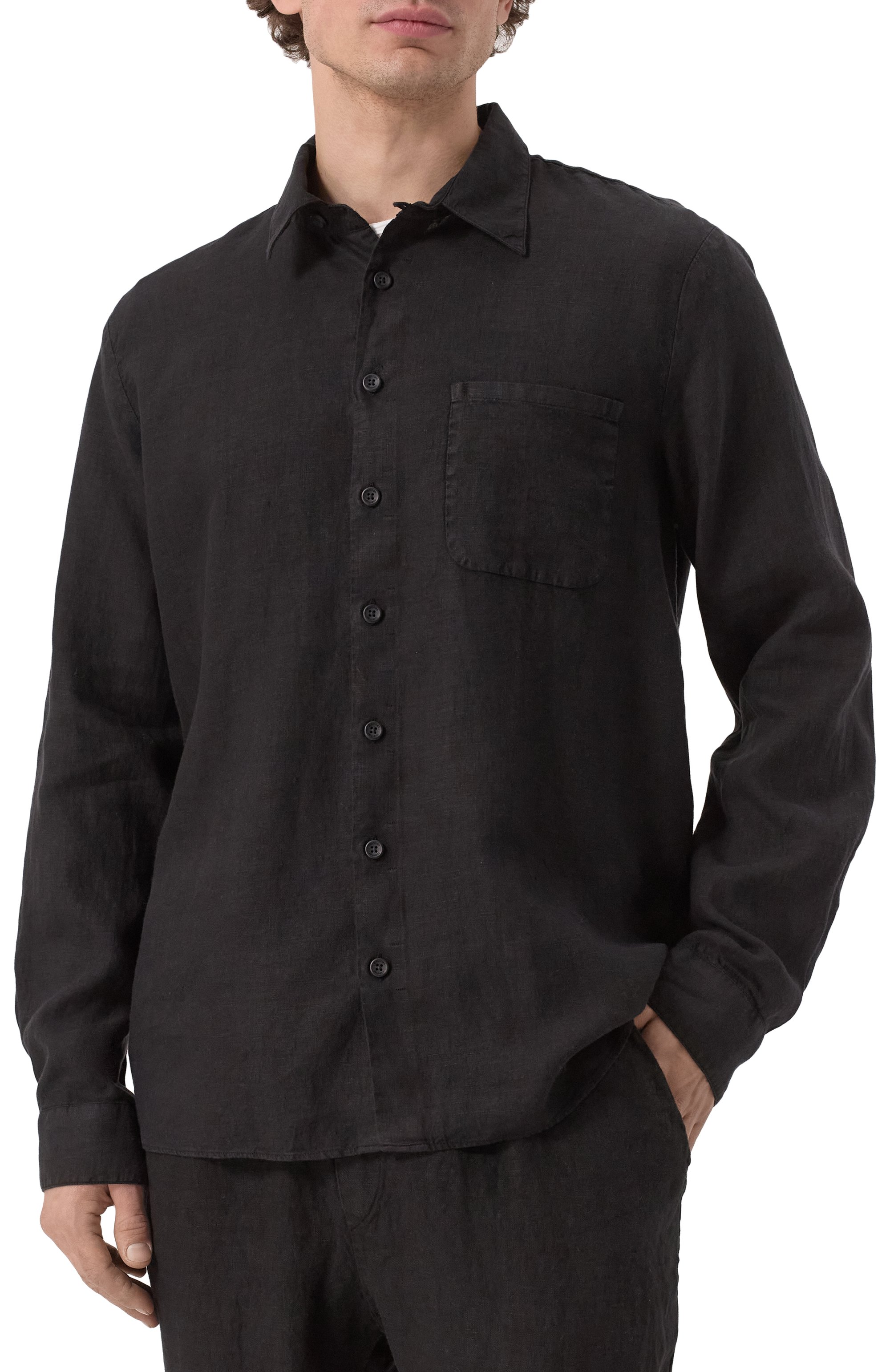 Льняная рубашка HANNES ROETHER, арт. K0N29ZESS.608, фото 3