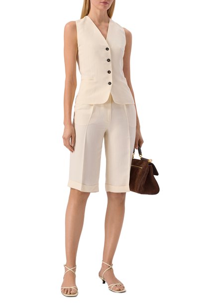 Шорты из вискозы и льна ANTONELLI FIRENZE, арт. Q8865/935, фото 2