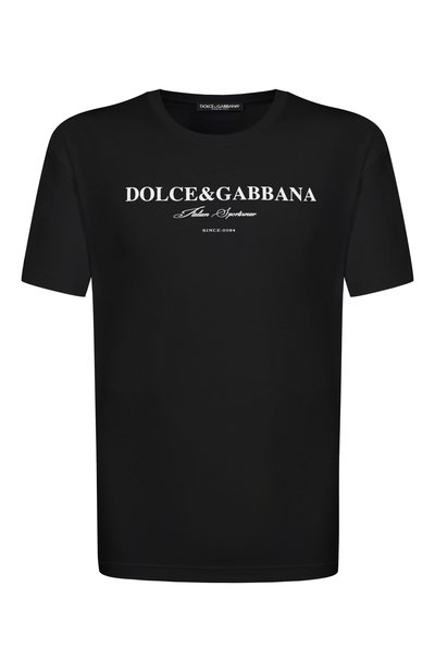 Мужская хлопковая футболка DOLCE & GABBANA, арт. G8RN8T/G709Y