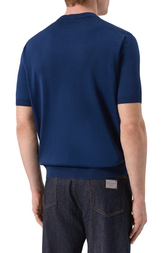 Шелковый джемпер Stefano Ricci K616215G10/F26101 Синий  K616215G10/F26101 Фото 4