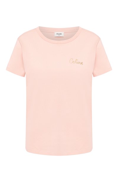 Женская хлопковая футболка CELINE, арт. 2X351501F