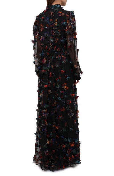 Шелковое платье VALENTINO разноцветного цвета по цене 1635000 руб., арт. QB3VD835464, фото 4 Шелковое платье VALENTINO, арт. QB3VD835464, фото 4