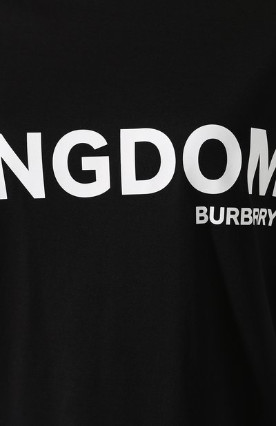 Хлопковая футболка BURBERRY, арт. 8010928, фото 5