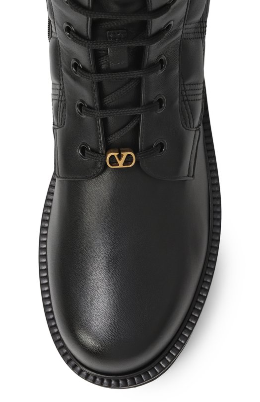 Кожаные ботинки Quiltie 67 Valentino 7W2S0MQ0/FGZ Чёрный  7W2S0MQ0/FGZ Фото 6