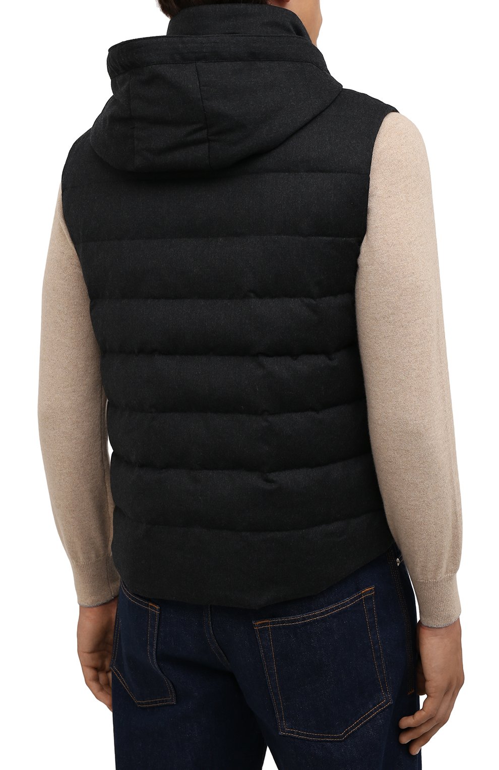 Пуховый жилет KIRED темно-серого цвета по цене 140500 руб., арт. WKISHBW7405003000, фото 4 Пуховый жилет KIRED, арт. WKISHBW7405003000, фото 4