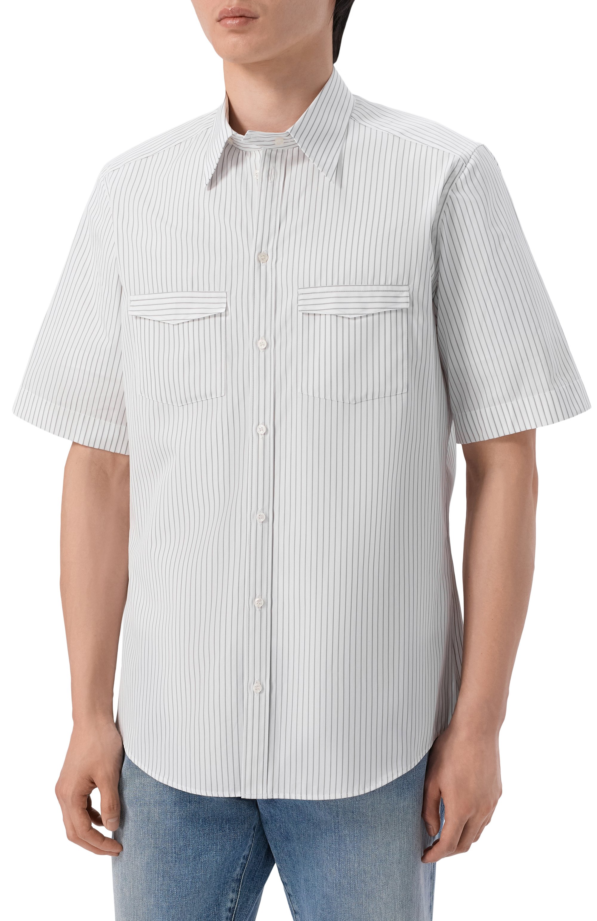 Хлопковая рубашка DOLCE & GABBANA, арт. G50C6T/FR50B, фото 3