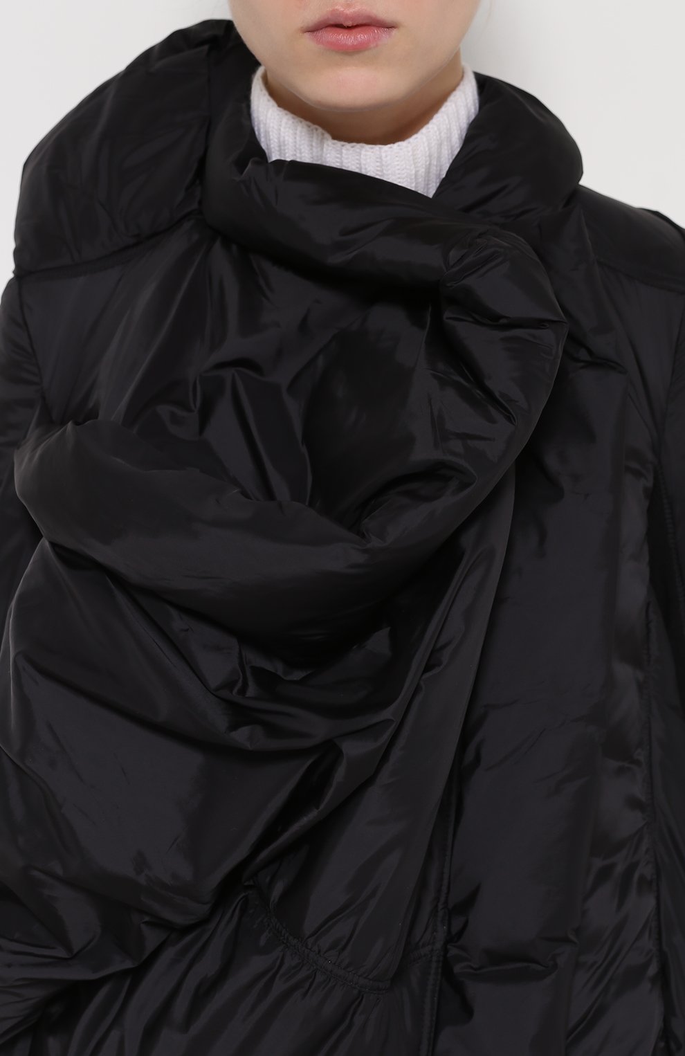 Укороченный пуховик асимметричного кроя RICK OWENS, арт. RP/16F2714/I, фото 5