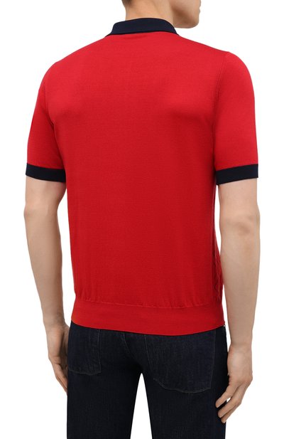 Поло с отделкой из кожи аллигатора ZILLI, арт. MBV-PZ082-LABC1/MC01/AMIS, фото 4