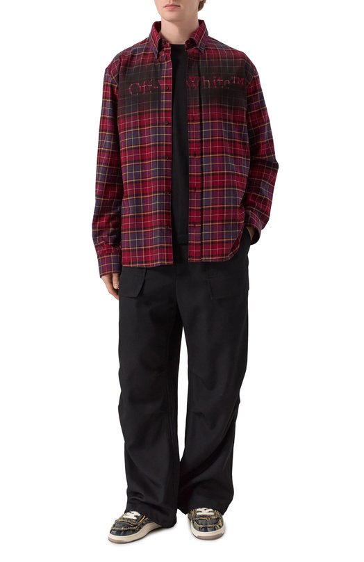 Хлопковая футболка Off-White 0MAA027F25JER007 Чёрный  0MAA027F25JER007 Фото 2