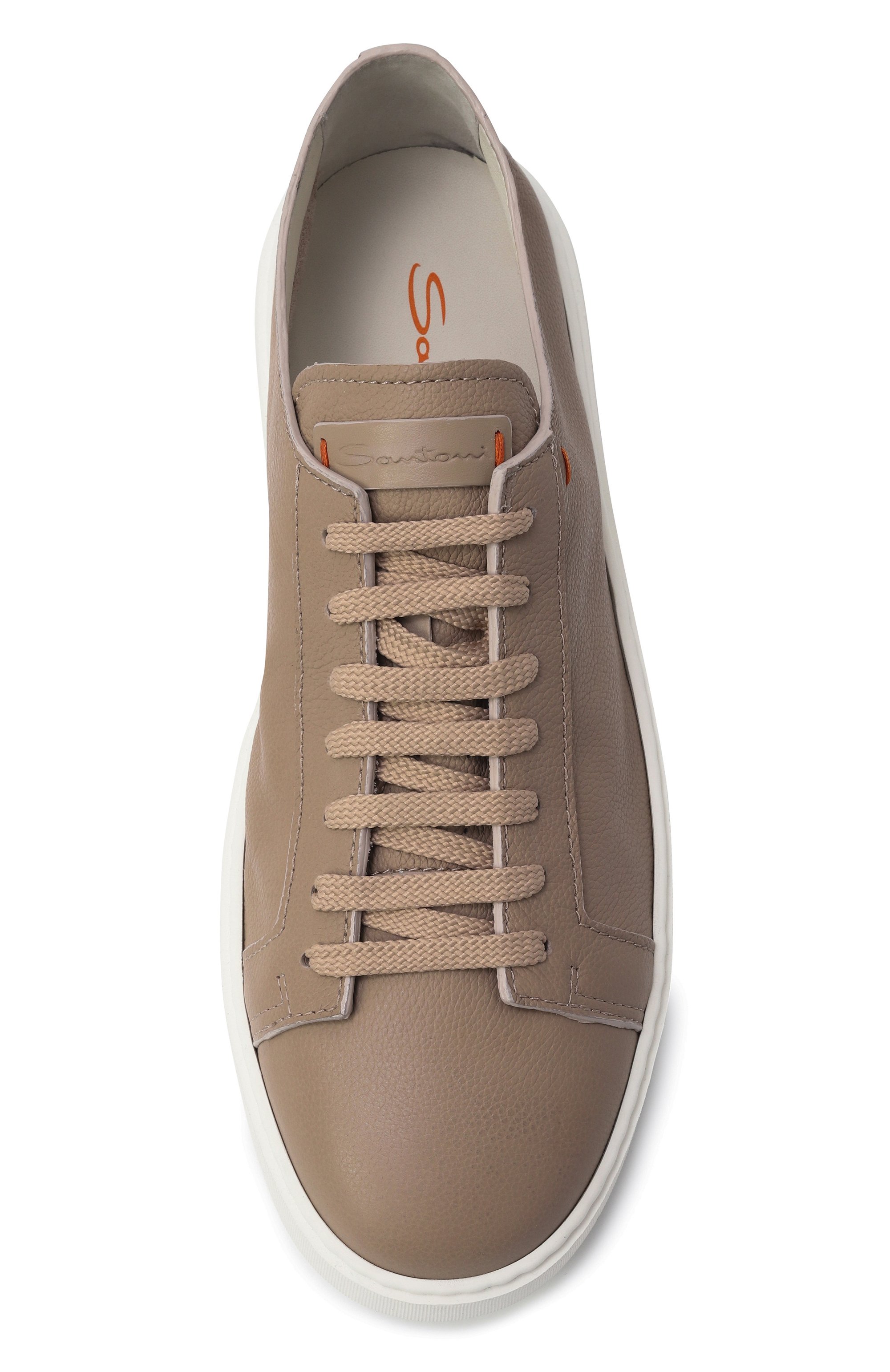 Кожаные кеды cleanic SANTONI, арт. MBCG21571BARCMMD, фото 6